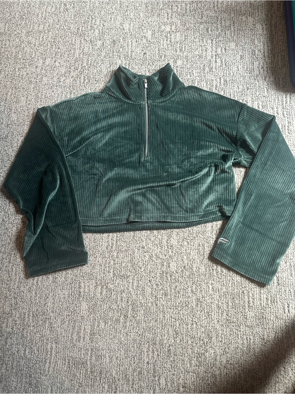 Fabletics Plush Rib Half Zip Sweater
